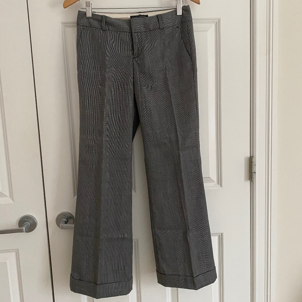 0P banana republic cuffed wool blend pant